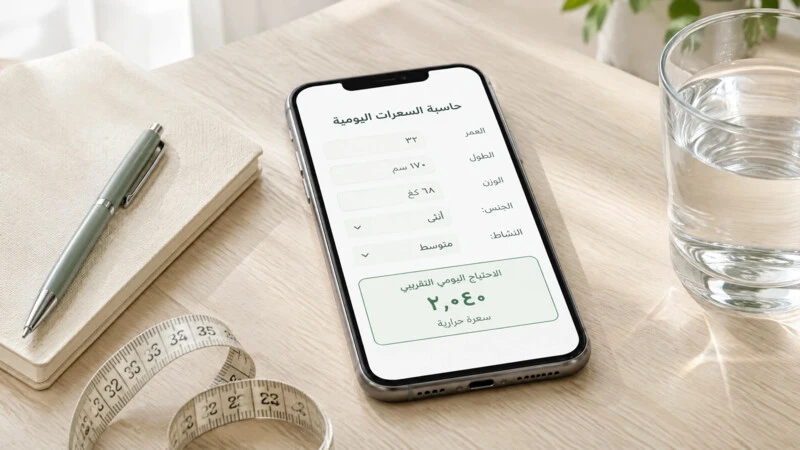 حاسبة السعرات الحرارية اليومية لتقدير الاحتياج من الطاقة